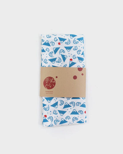 Tenugui, Classic, Komon, Mt. Fuji and Sun Pattern