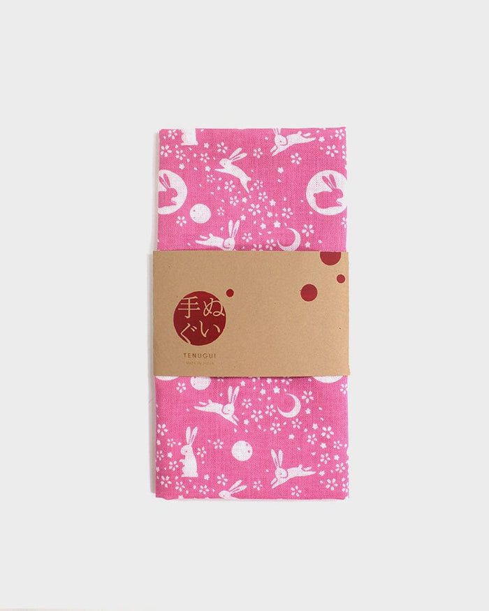Tenugui, Classic, Komon, Pink Usagi and Moon