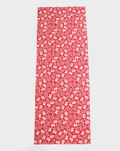 Tenugui, Classic, Komon, Red Maneki-Neko