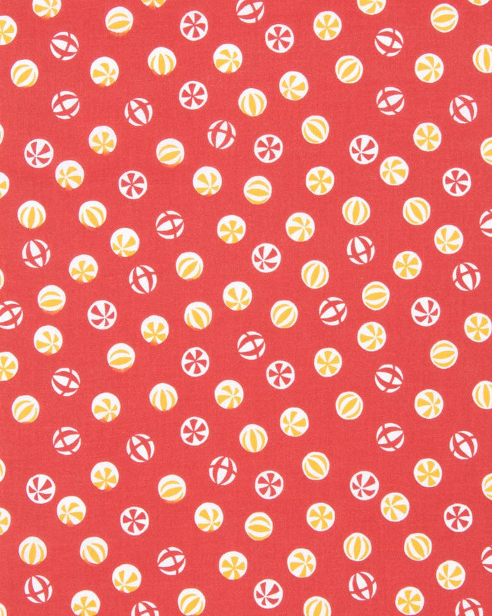Tenugui, Classic, Komon, Red & Yellow Temari