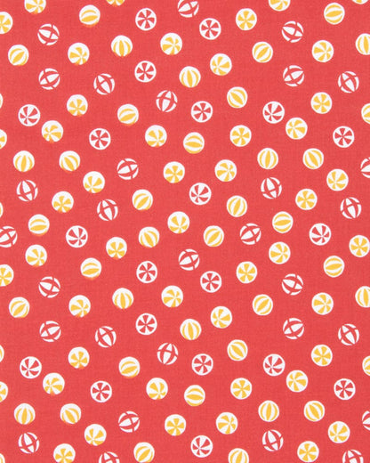 Tenugui, Classic, Komon, Red & Yellow Temari