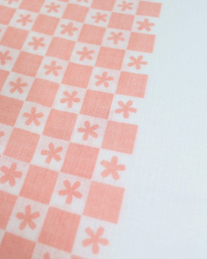Tenugui, Classic, Komon, Sakura Within Checkers