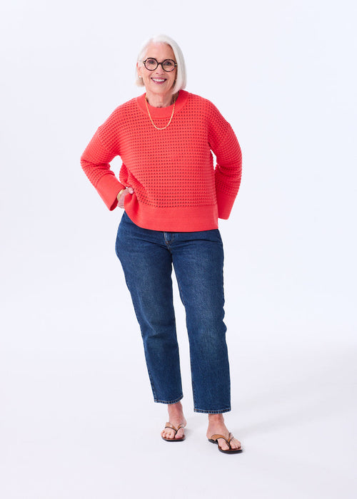 The Cotton Crochet Pullover - Discontinued Color