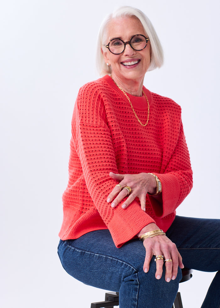 The Cotton Crochet Pullover - Discontinued Color