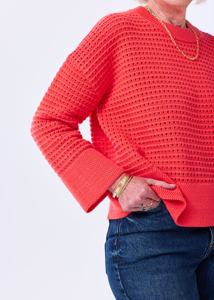 The Cotton Crochet Pullover - Discontinued Color