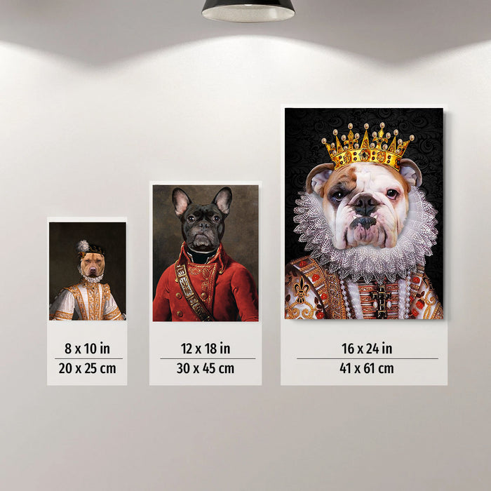 The Retro Driver Custom Pet Portrait Canvas - Noble Pawtrait