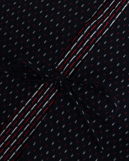 ToK Japanese Apron, Red Pockets, Indigo with Red and White Dash