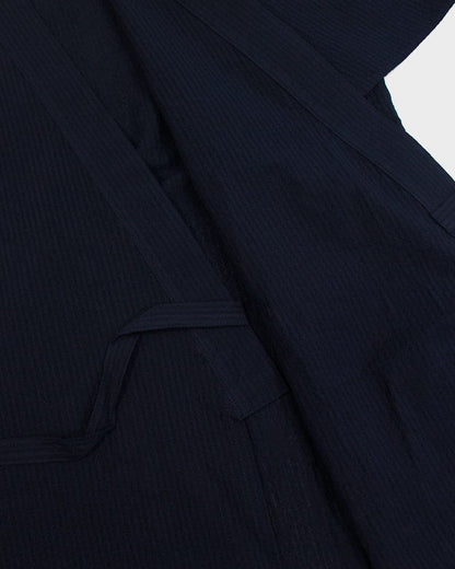 ToK Jinbei Set, Chijimi Weave, Dark Indigo