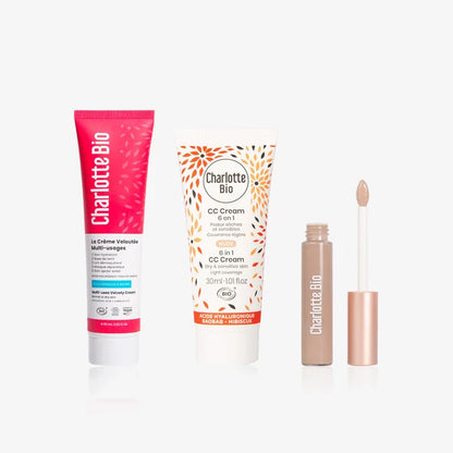 2026-28-2-Trio Crème Veloutée + CC Crème + correcteur - Charlotte Bio