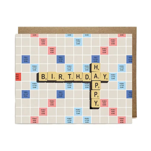 Ula Bloom - Happy Birthday Scrabble Card