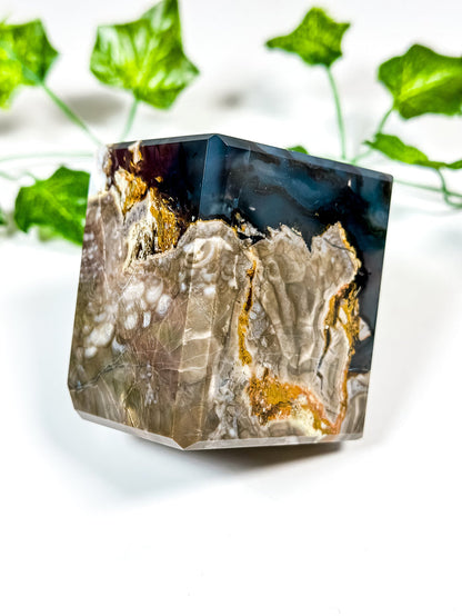 Volcanic Agate Standing Cube (UV) 45C