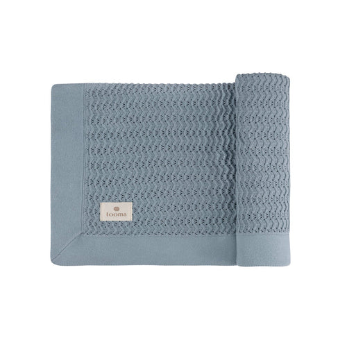 Wave Collection - Knit Pointelle Blanket