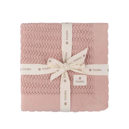 Wave Collection - Knit Pointelle Blanket