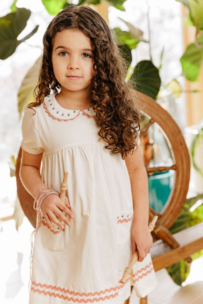 Wave Collection - Tulip Collar 3/4 Dress