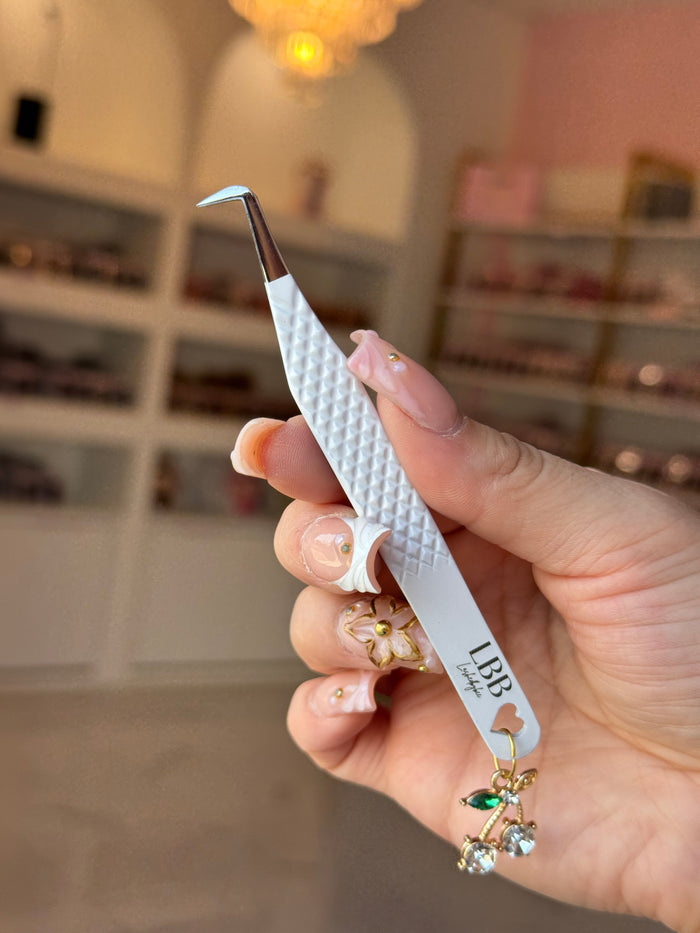 White Cherry Charm tweezer