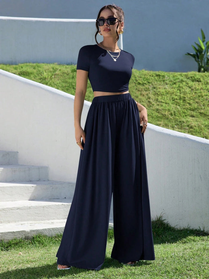 WOMEN SUMMER TWO PIECE OUTFIT