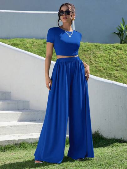 WOMEN SUMMER TWO PIECE OUTFIT