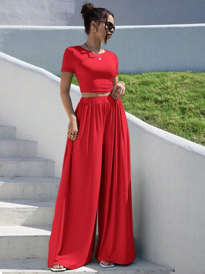 WOMEN SUMMER TWO PIECE OUTFIT