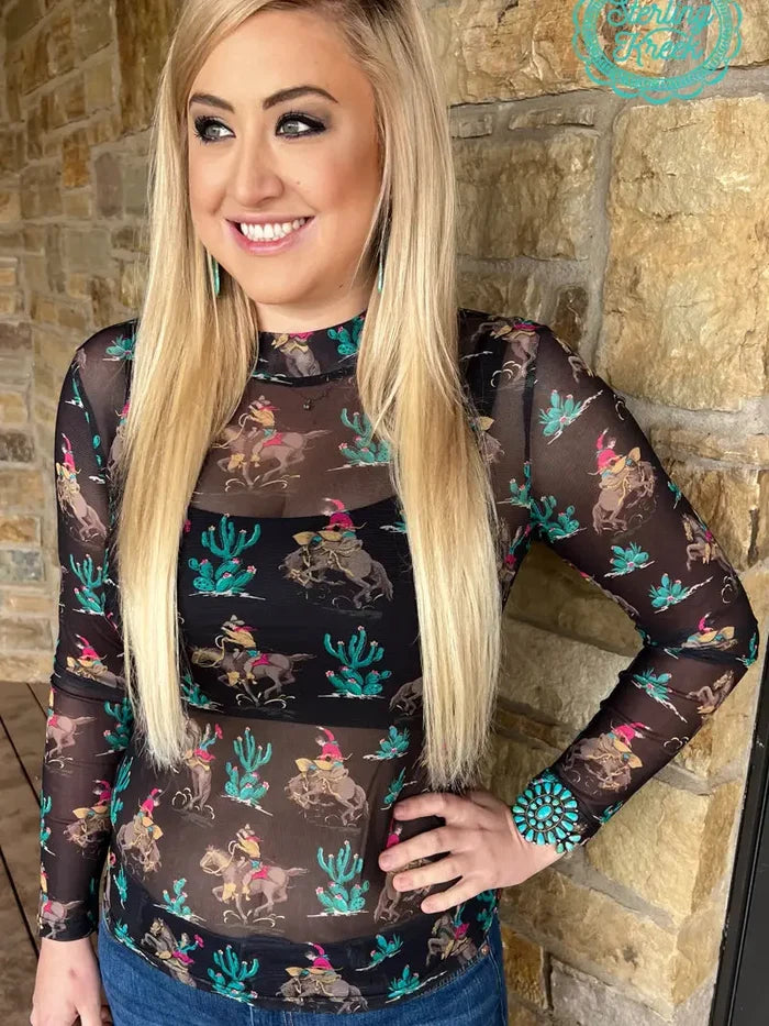 Women's Saddle Up Mesh Top