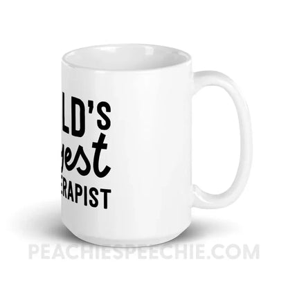 World’s Okayest Teletherapist Coffee Mug - 15oz - Mugs peachiespeechie.com
