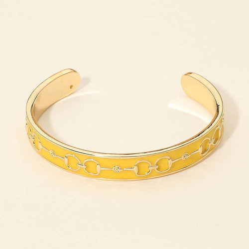 Yellow Cuff Bracelet