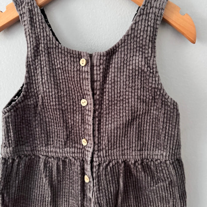 Zara / Brown corduroy overalls / 18-24M