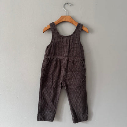 Zara / Brown corduroy overalls / 18-24M