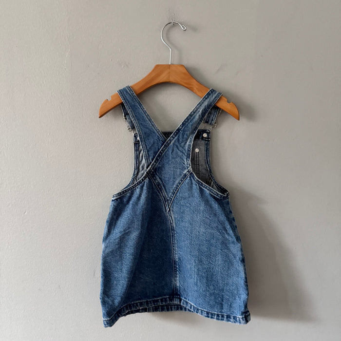 Zara / Denim overall skirt / 3Y