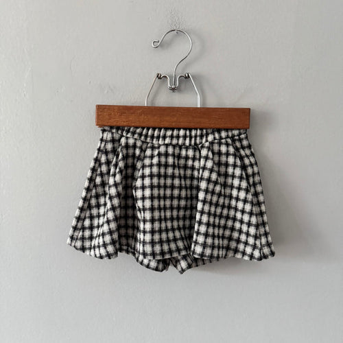 Zara / Grey checked skorts / 12-18M
